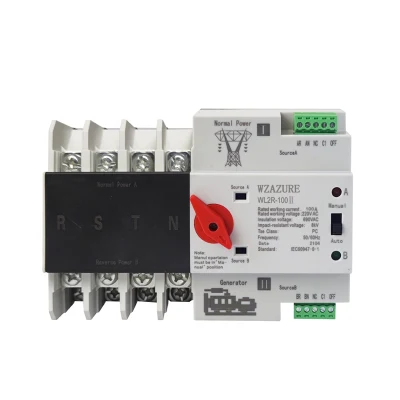 Dual Power 4p 100 A 220 VAC Normale Stromversorgung zum Generator Dual Power Transfer Switch
